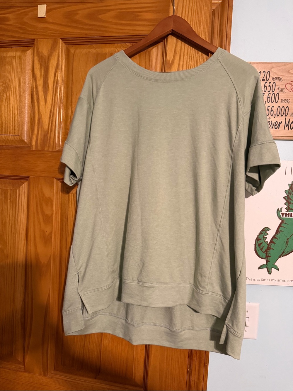 Women's Sage Short-Sleeve Sweatshirt